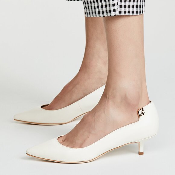 Tory Burch Shoes - NIB Tory Burch Elizabeth Pump 40MM Leather Perfect Ivory Size 8.5 $278